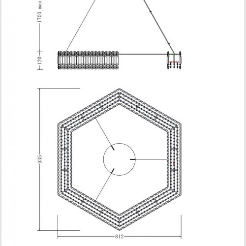 Подвесная люстра Justine LE3004/800 CH Подвесная люстра Justine LE3004/800 CH