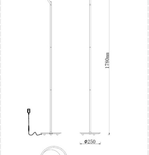 Торшер Divinare Sole 3234/06 PN-1