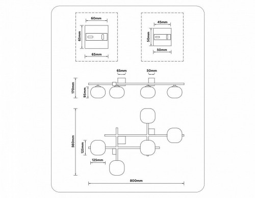 Потолочная люстра Ambrella light High Light LH51015
