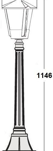 Наземный фонарь Oasis Light SEUL 11257S Bl Наземный фонарь Oasis Light SEUL 11257S Bl