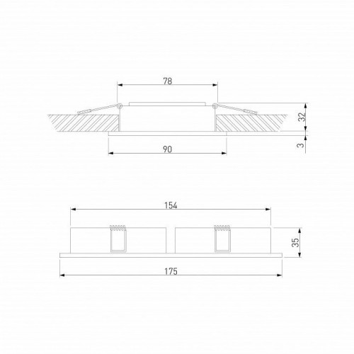 Светильник встраиваемый Elektrostandard a071315 Светильник встраиваемый Elektrostandard a071315