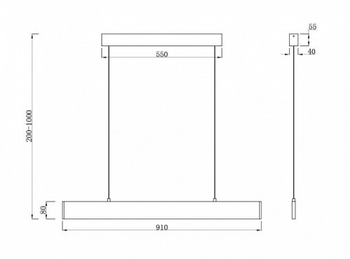 Подвесной светильник Maytoni Step P010PL-L23G4K