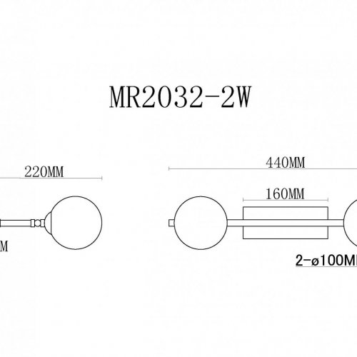 Настенный светильник Valency MR2032-2W