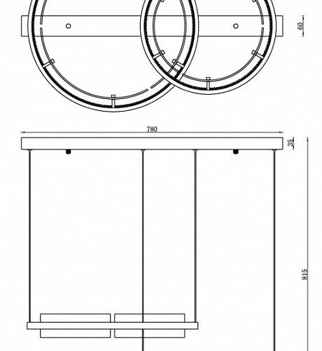 Подвесной светильник iLedex Meridian C4716-78 GD Подвесной светильник iLedex Meridian C4716-78 GD