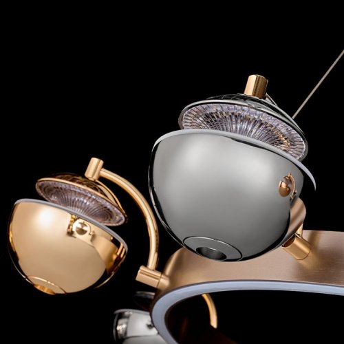 Подвесная люстра Jelly LE7711/8 Gold/Black Chrome