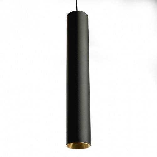 Светильник потолочный Feron ML1018 Barrel levitation на подвесе MR11 35W 230V, черный + золото 40*250 51387