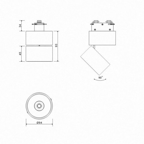 Трековый светильник Lumker LK I-TR-WH-WW