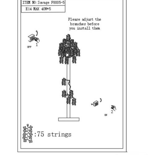 Торшер iLamp Savage F8005-5 GD Торшер iLamp Savage F8005-5 GD