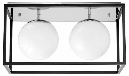 Потолочная люстра Lumina Deco Maldini LDC 8060-2 CHR+BK Потолочная люстра Lumina Deco Maldini LDC 8060-2 CHR+BK