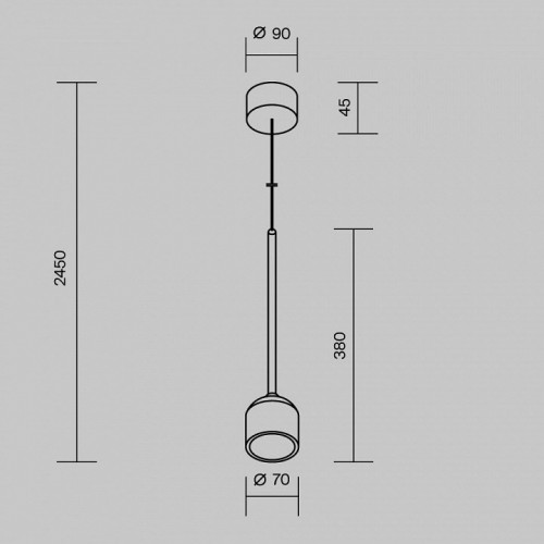 Уличный светильник подвесной Maytoni Apex O491PL-L8W3K