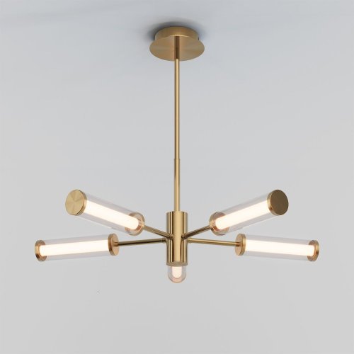 Потолочная люстра Eurosvet Stark 50386/5 LED латунь