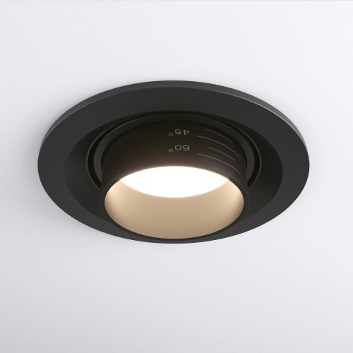 Встраиваемый светодиодный светильник Elektrostandard Zoom 9920 LED 15W 3000K черный a064033