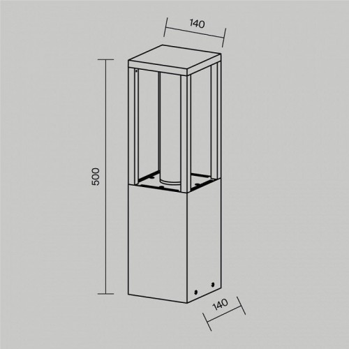 Наземный светильник Maytoni Expo O480FL-L12B3K