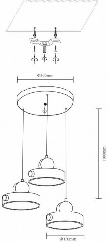 Подвесной светильник Velante 447-006-03