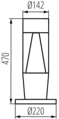 Уличный светильник Kanlux INVO TR 107-O-GR 29177