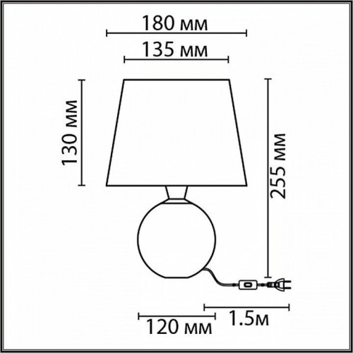 Интерьерная настольная лампа Lumion Tareka 8215/1T