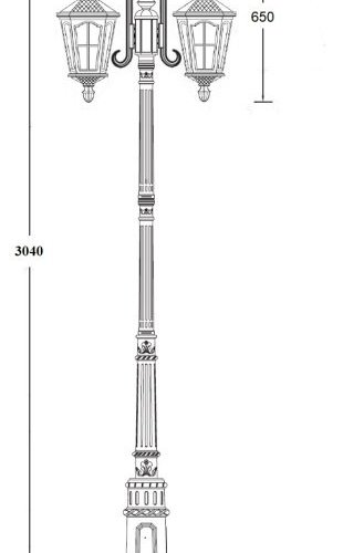 Наземный фонарь Oasis Light ALBORG 79710A/18 E7 Bl