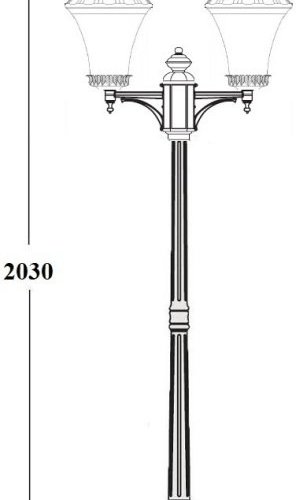 Наземный фонарь ELBA 86408A/01 Bl