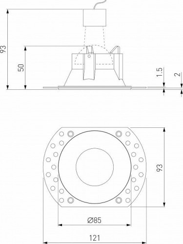 Встраиваемый светильник Elektrostandard 25020/01 a067528