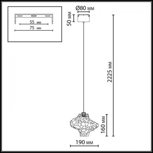 Подвесной светодиодный светильник Odeon Light L-Vision Ordi 5108/3L Подвесной светодиодный светильник Odeon Light L-Vision Ordi 5108/3L