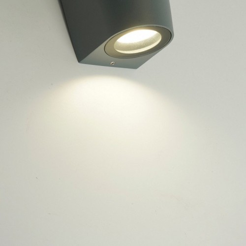 Светильник садово-парковый Feron DH025,на стену, 2*GU10 MR11, 230V, серый Светильник садово-парковый Feron DH025,на стену, 2*GU10 MR11, 230V, серый