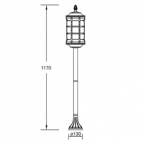 Наземный фонарь Oasis Light 81206 Bl