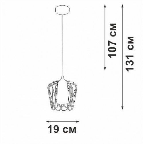 Подвесной светильник Vitaluce V2845-0/1S