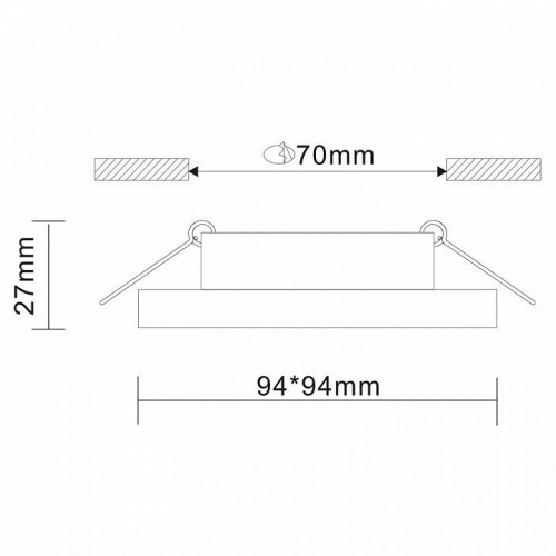 Встраиваемый светильник ST Luce ST205.518.01