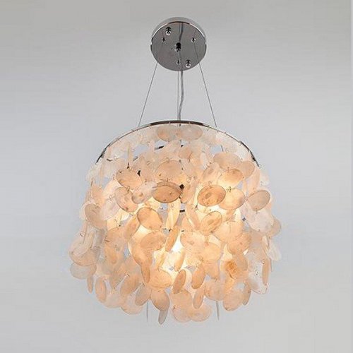 Подвесная люстра Eurosvet 60005/3 хром/перламутр Подвесная люстра Eurosvet 60005/3 хром/перламутр