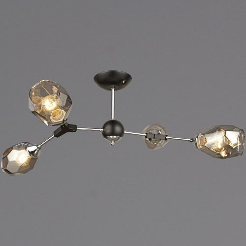 Потолочная люстра Reluce 04209-0.3-04 CH+BK