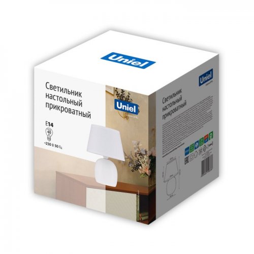 Интерьерная настольная лампа  UML-B304 E14 WHITE