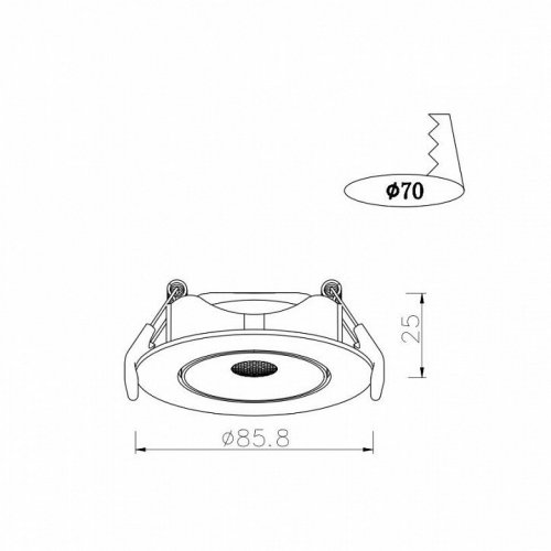 Точечный светильник Arte Lamp Kaus A4761PL-1WH Точечный светильник Arte Lamp Kaus A4761PL-1WH