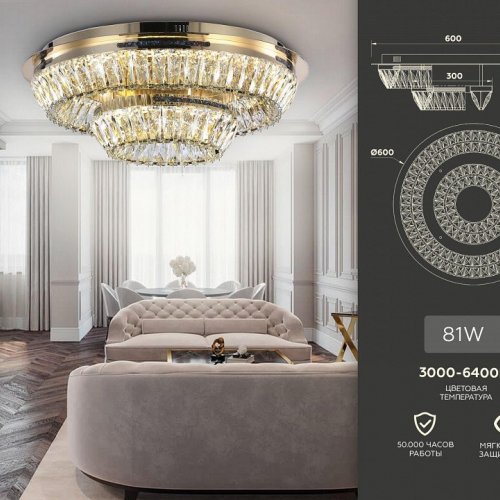 Потолочный светодиодный светильник Ambrella light Traditional TR5031
