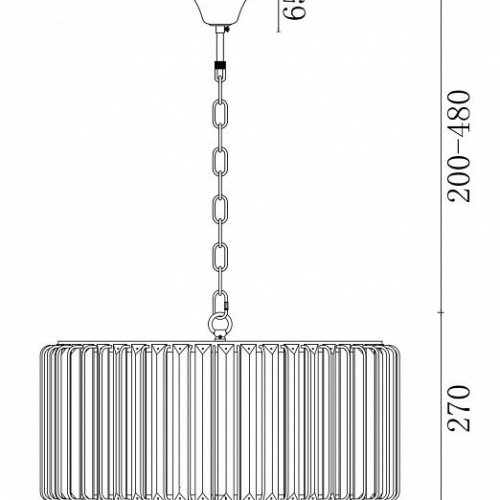 Подвесная люстра Freya Esme FR1005PL-05SC Подвесная люстра Freya Esme FR1005PL-05SC