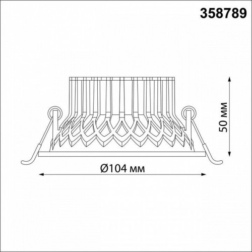 Встраиваемый светодиодный светильник Novotech SPOT NT21 000 BIND 358789