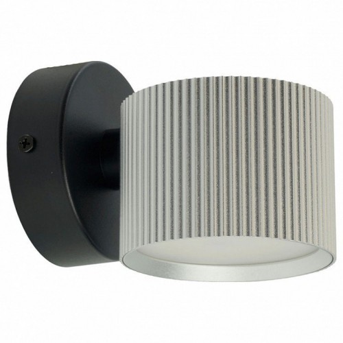 Светильник  настенный Feron HL4580 ARIA 12W, 230V,GX53, серебро + черный IP20