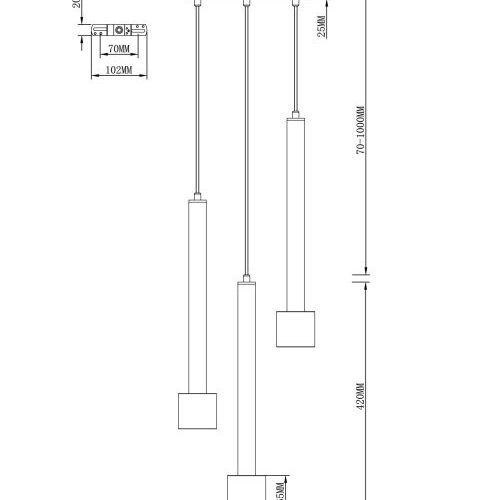 Подвесной светильник Malet V11825-3P Подвесной светильник Malet V11825-3P