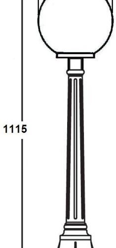 Наземный фонарь Oasis Light Globo Prism gold 88207PG Gb