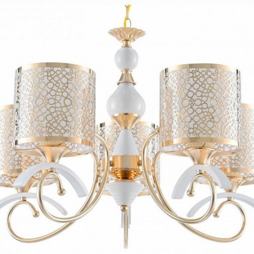 Подвесная люстра Arte Milano Florentia-9787 309787/5 Wh/Gd Подвесная люстра Arte Milano Florentia-9787 309787/5 Wh/Gd