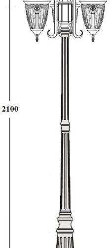 Наземный фонарь Oasis Light FES 86309B 18 Bl Наземный фонарь Oasis Light FES 86309B 18 Bl