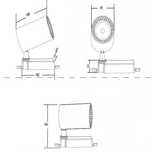 Светильник на штанге Maytoni Vuoro TR029-3-30W4K-B
