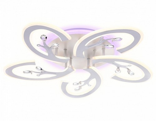 Накладной светильник Ambrella light Original 2 FA512/5 WH белый 120W 610*580*80 (ПДУ РАДИО 2.4G)