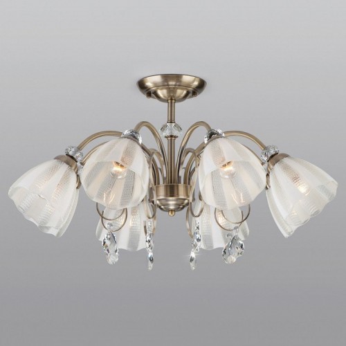 Потолочная люстра Eurosvet Floranse 30155/8 античная бронза Потолочная люстра Eurosvet Floranse 30155/8 античная бронза