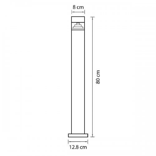 Уличный светодиодный светильник Lightstar Raggio 377707
