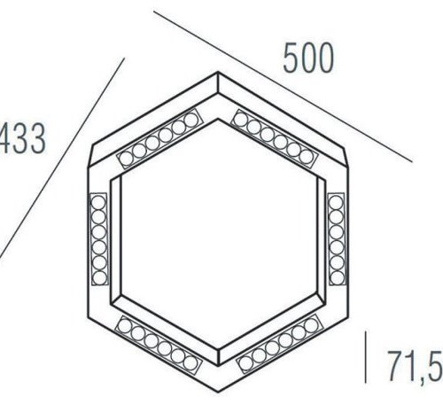 Потолочный светильник Eye-hex DL18515С111W36.48.500WW Потолочный светильник Eye-hex DL18515С111W36.48.500WW