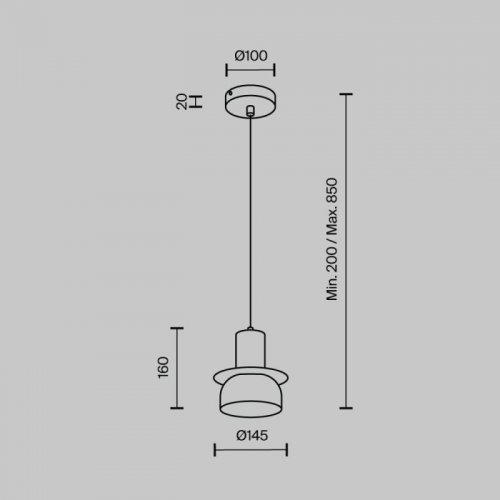 Подвесной светильник MODESTYLE MS.1411.120 CR