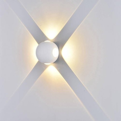 Настенный светодиодный светильник DesignLed GW Sfera-DBL GW-A161-4-4-WH-WW 003200 Настенный светодиодный светильник DesignLed GW Sfera-DBL GW-A161-4-4-WH-WW 003200