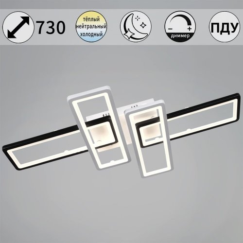 Потолочная люстра  03629-0.3-04A WH+BK