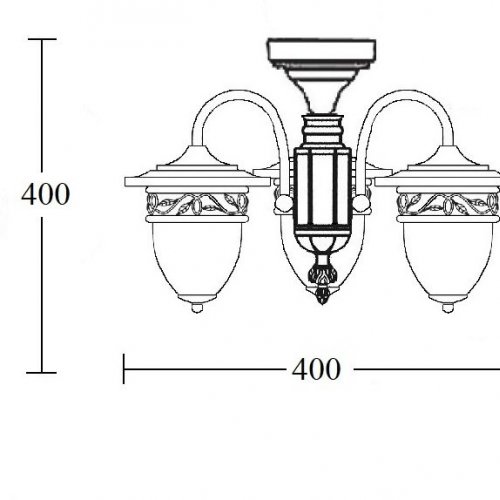 Потолочный светильник уличный KRAKOV 1 S 87270SA/3 Gb