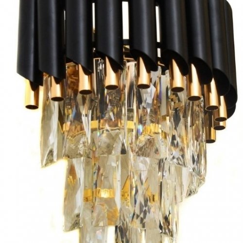 Настенный светильник Lumina Deco Funneli LDW 6003-2 BK+F.GD